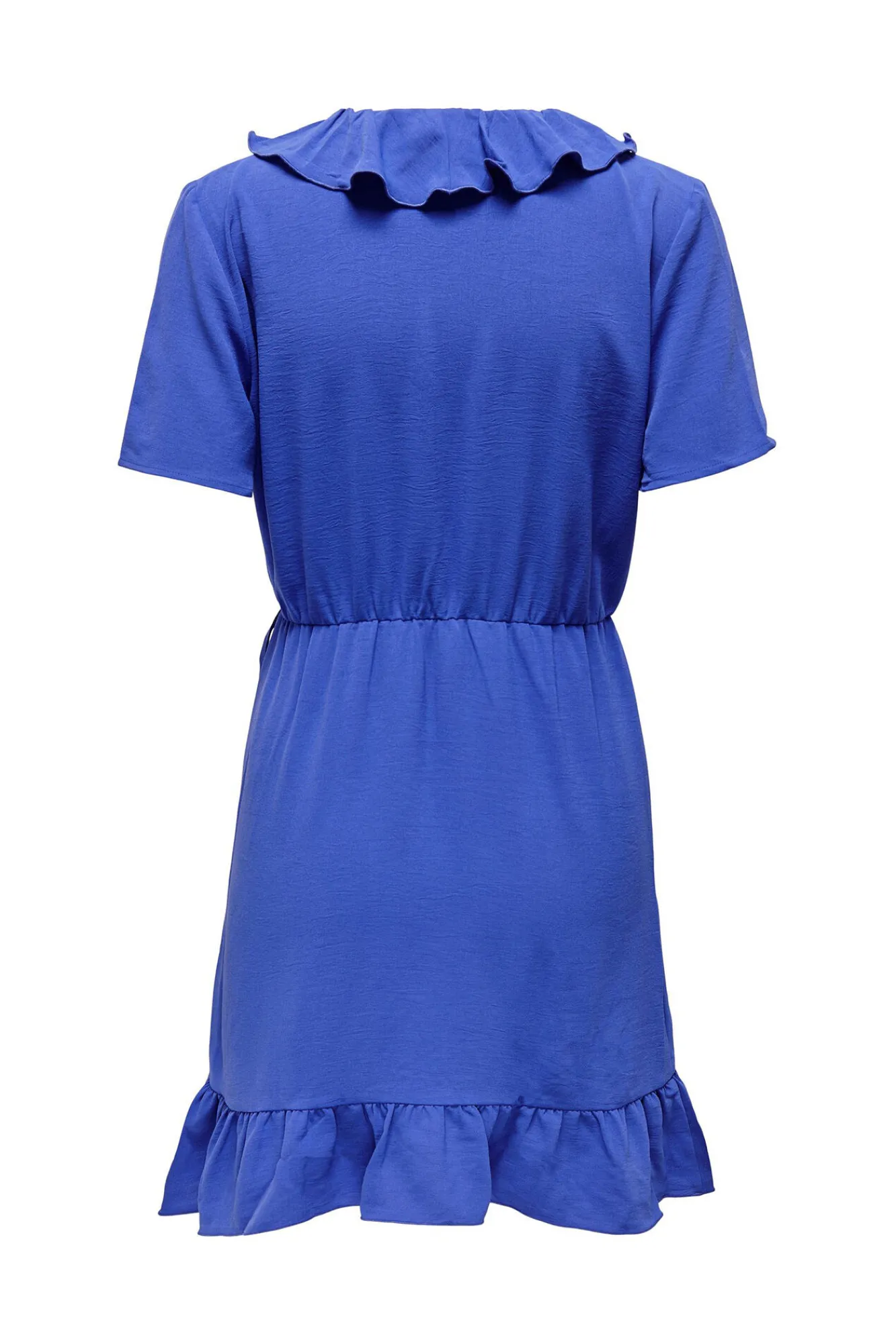 JDY Vestido Corto Cruzado Azul Medio New