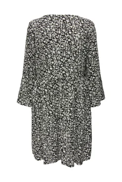 JDY Vestido Corto Cuello V Negro