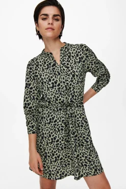 Only Vestido Corto De Corte Tunica Verde