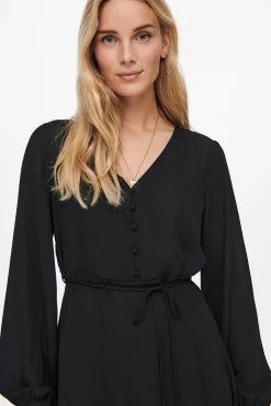JDY Vestido Corto De Gasa Negro Discount