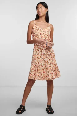 Pieces Vestido Corto De Mujer Blanco Hot
