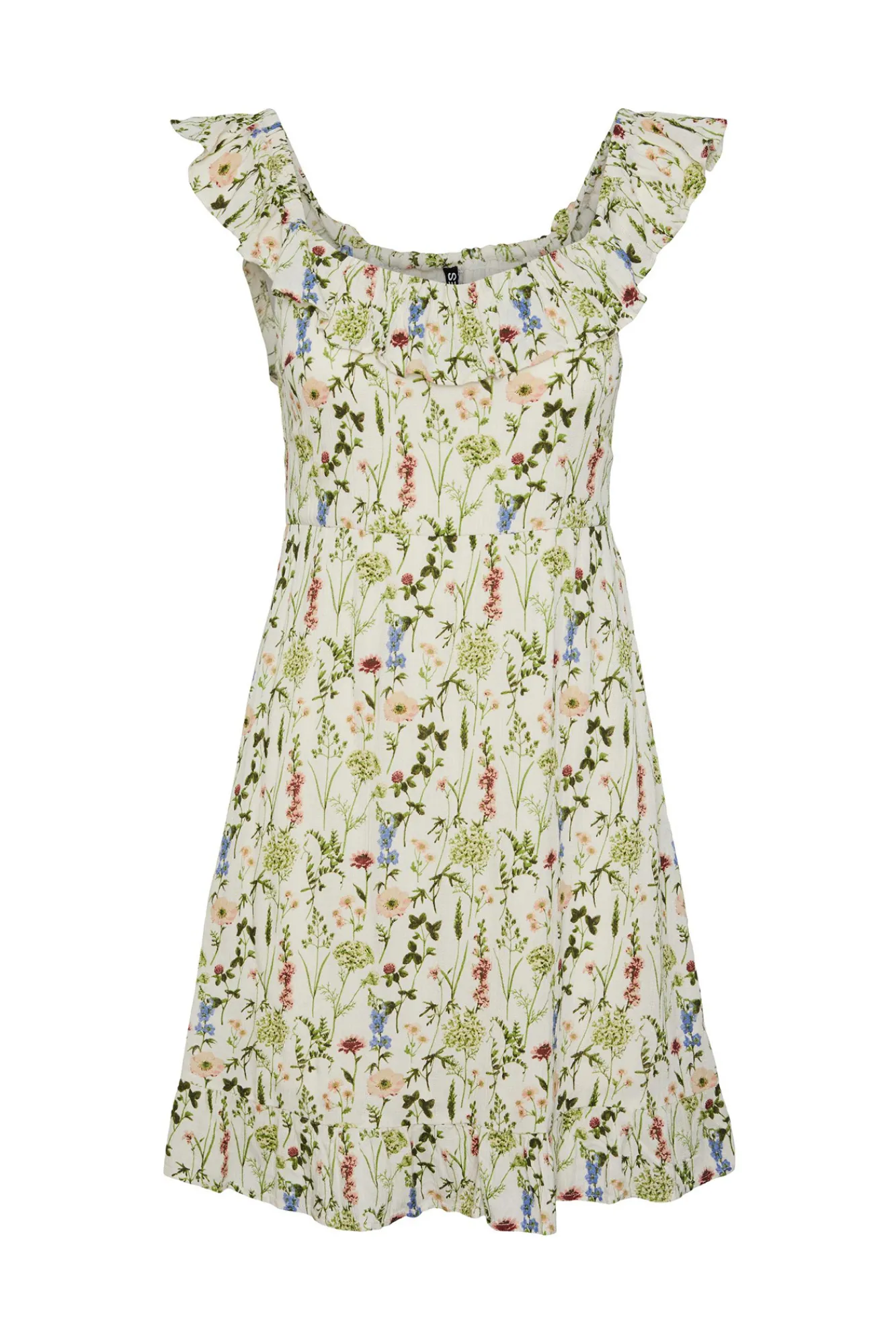 Pieces Vestido Corto De Mujer Marron Medio