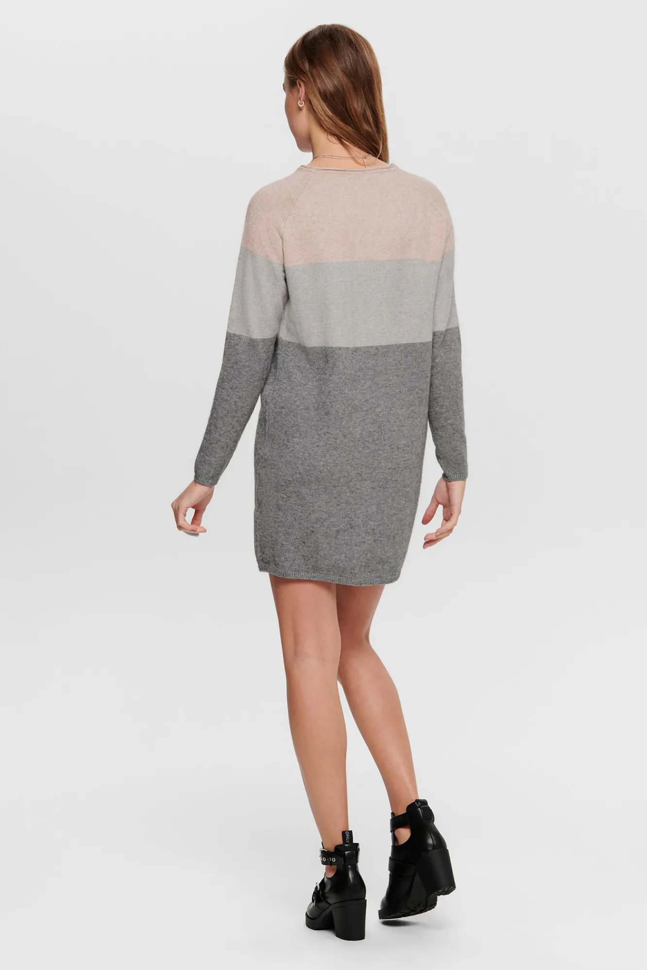 Only Vestido Corto De Punto Rosa Discount