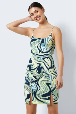 Noisy May Vestido Corto De Tirantes Verde Outlet