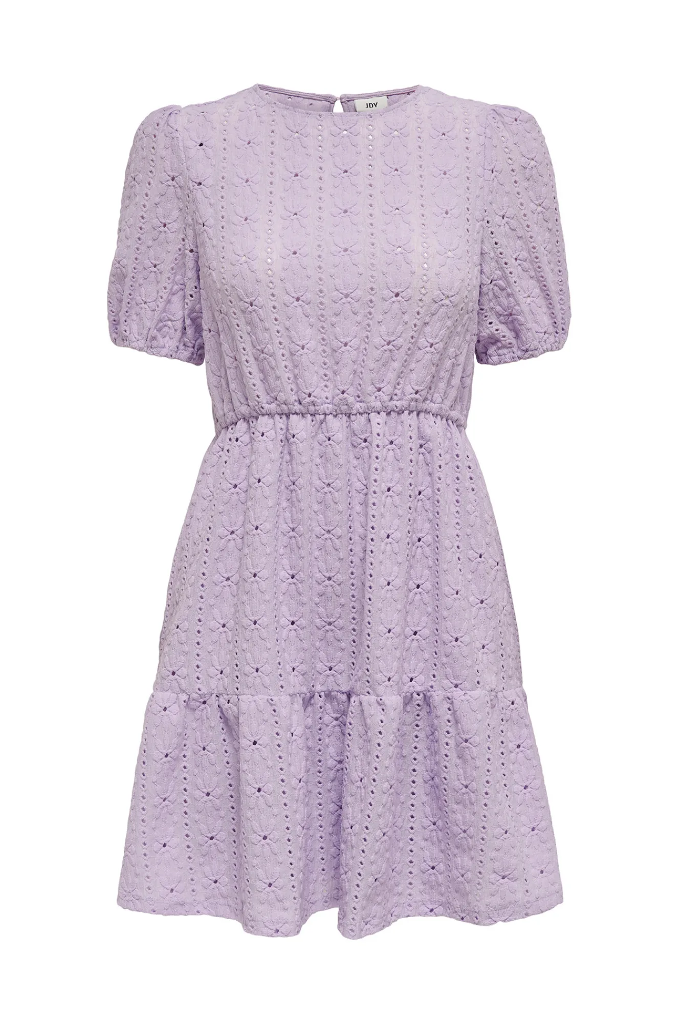 JDY Vestido Corto Detalles Calados Morado Clearance
