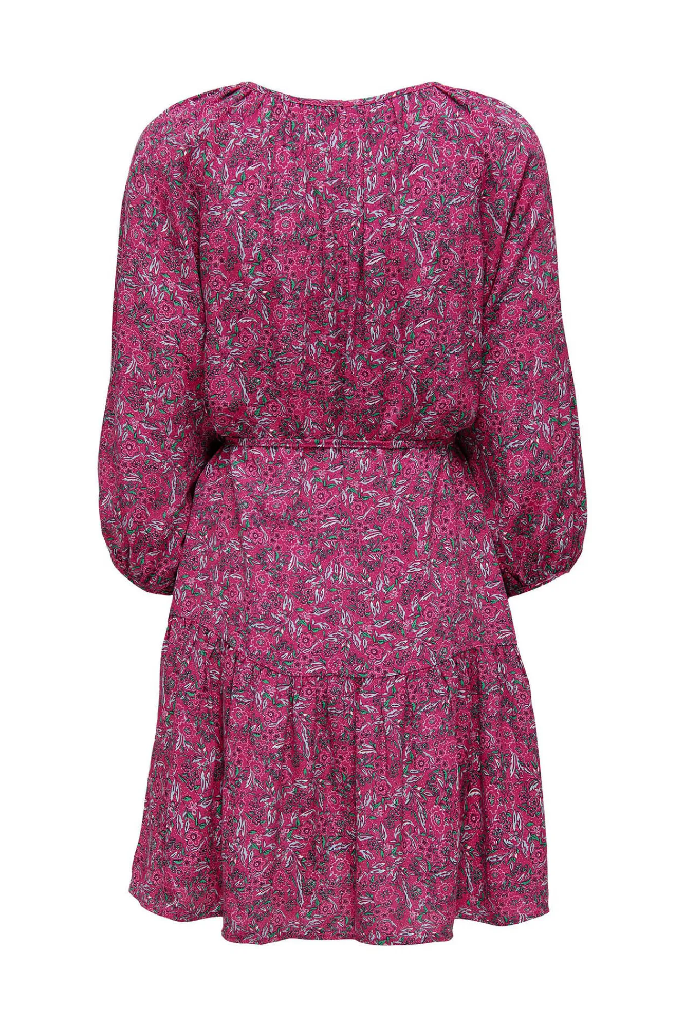 Only Vestido Corto Estampado Rojo Hot