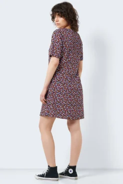 Noisy May Vestido Corto Estampado Negro Outlet