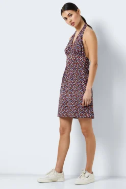 Noisy May Vestido Corto Estampado Negro