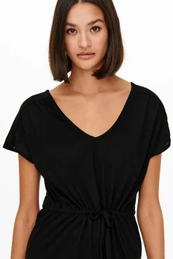 JDY Vestido Corto Fluido Negro Discount
