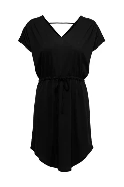 JDY Vestido Corto Fluido Negro Discount
