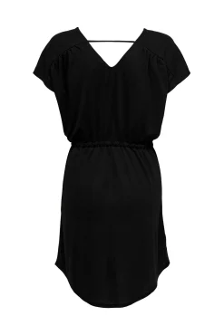 JDY Vestido Corto Fluido Negro Discount