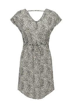 JDY Vestido Corto Fluido Gris Claro New