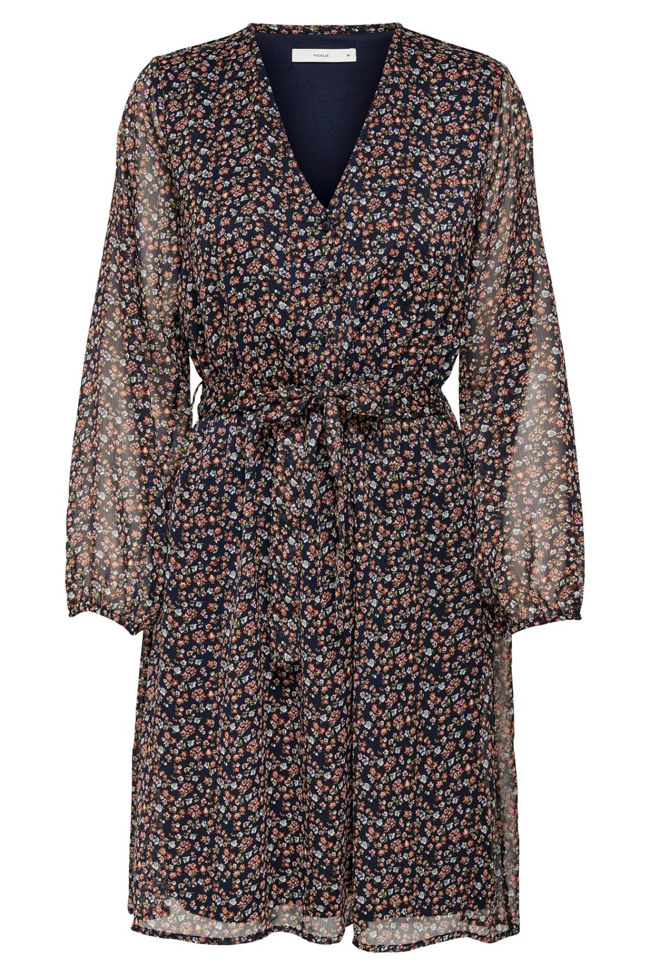 Only Vestido Corto Lazo Azul Medio Online