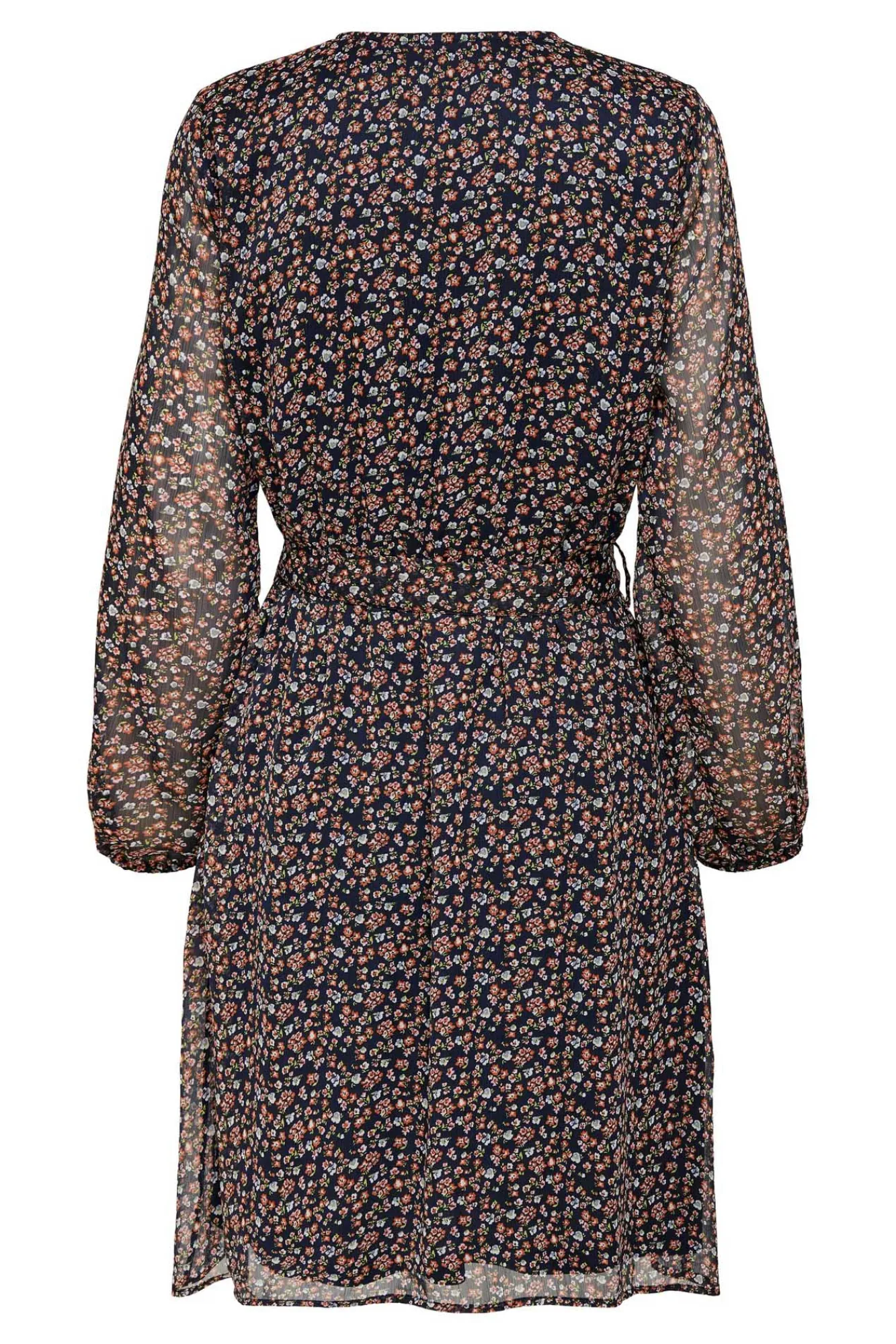 Only Vestido Corto Lazo Azul Medio Online