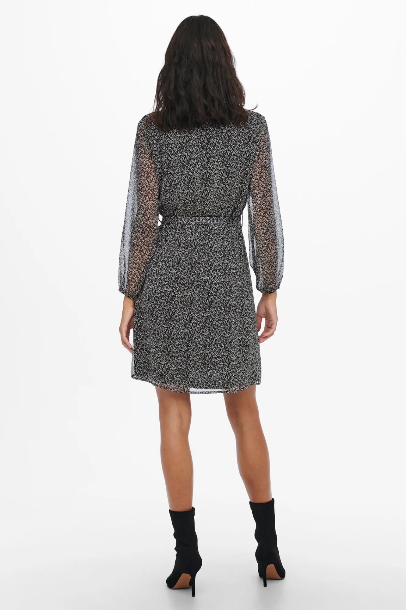 Only Vestido Corto Lazo Negro Clearance