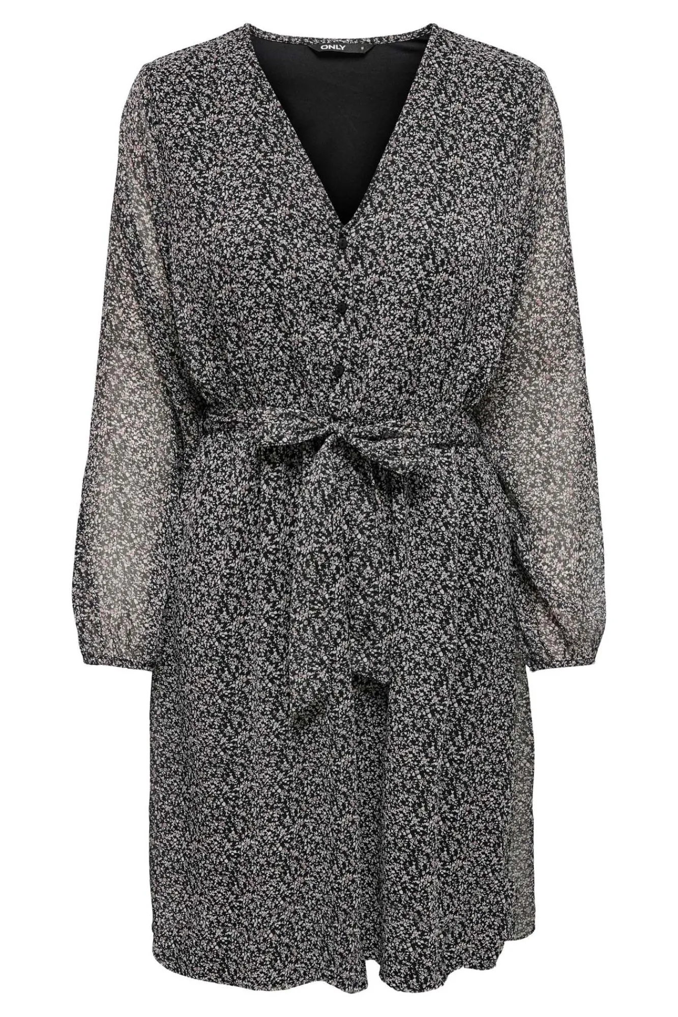 Only Vestido Corto Lazo Negro Clearance