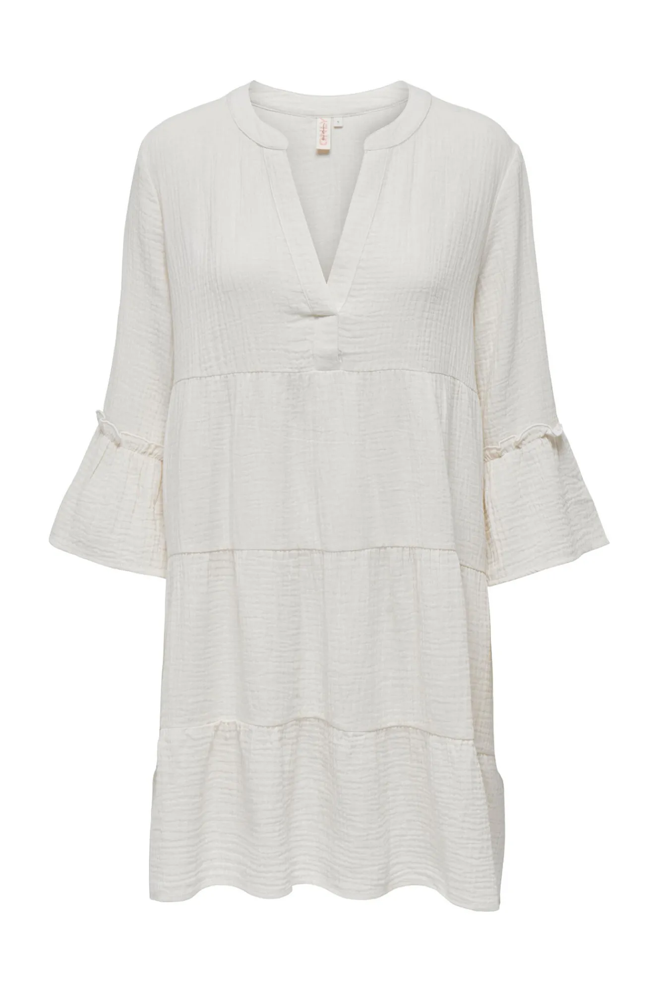 Only Vestido Corto Manga 3/4 Blanco Best