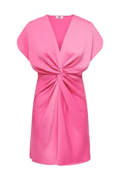 JDY Vestido Corto Satinado Rosa Discount