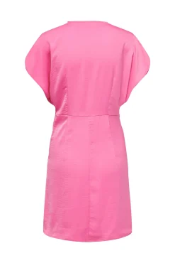 JDY Vestido Corto Satinado Rosa Discount