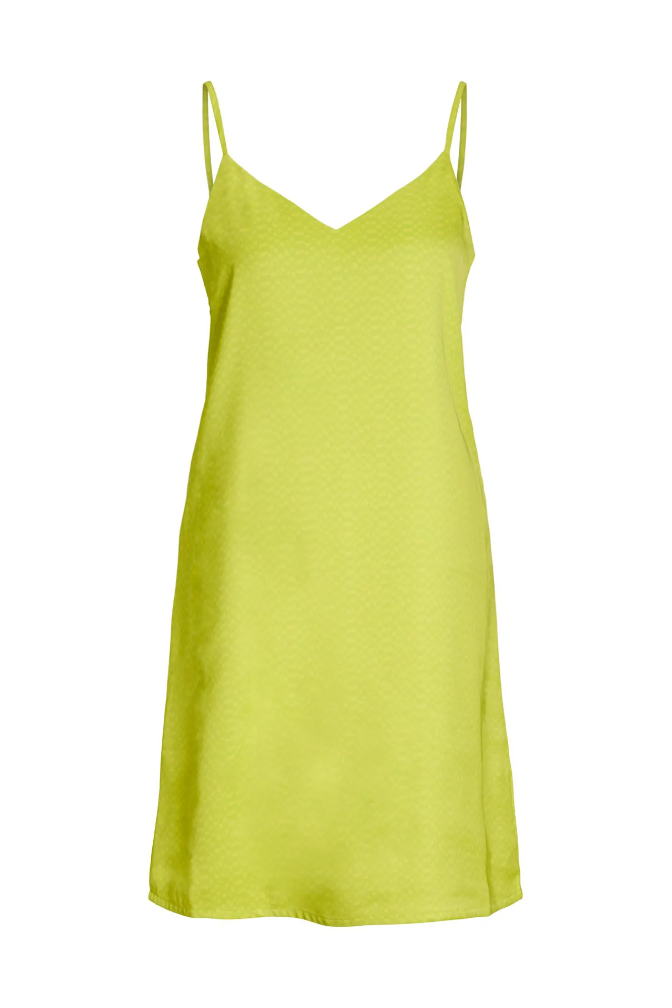 Jack & Jones Vestido Corto Satinado De Tirantes Verde