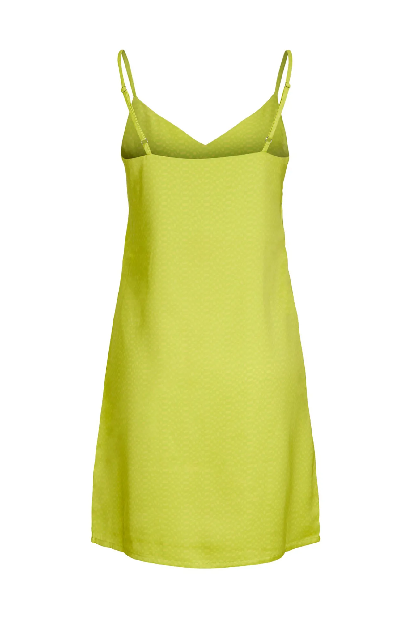 Jack & Jones Vestido Corto Satinado De Tirantes Verde