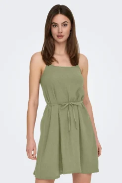 JDY Vestido Corto Sin Mangas Verde Clearance