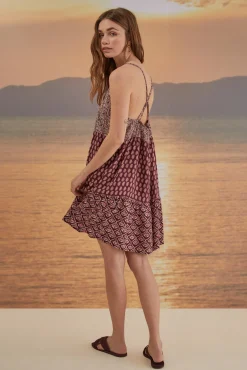 Women'secret Vestido Corto Tirantes Estampado New