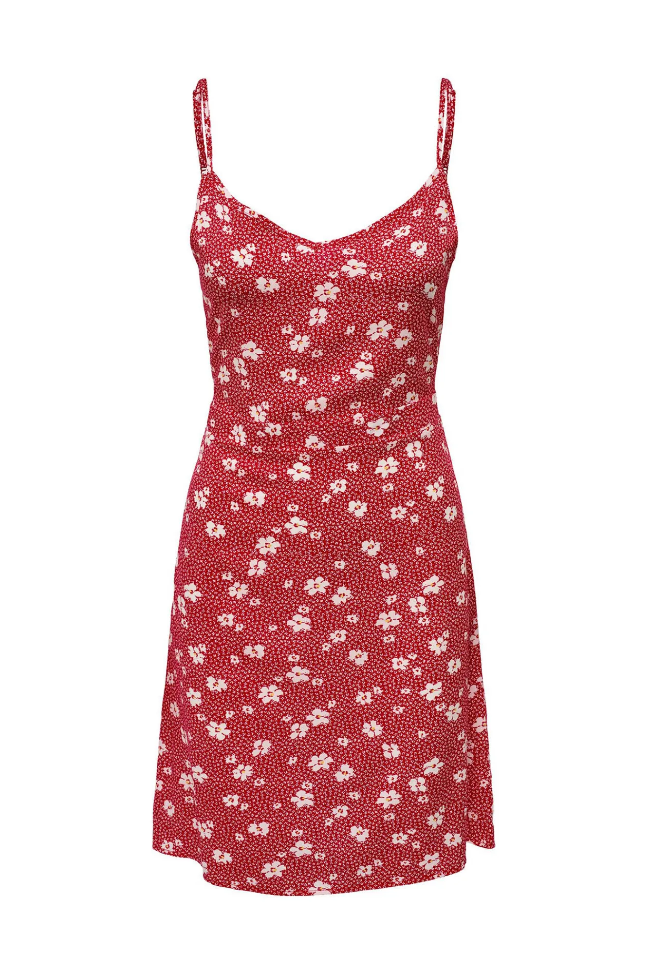 Only Vestido Corto Tirantes Rojo Clearance