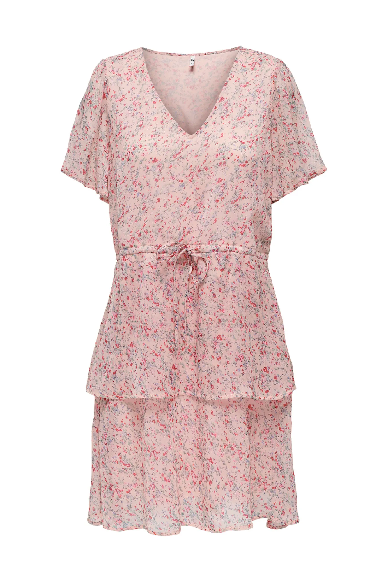 JDY Vestido Corto Volantes Rosa Sale