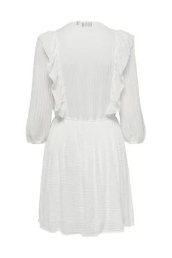 Only Vestido Corto Volantes Blanco Sale