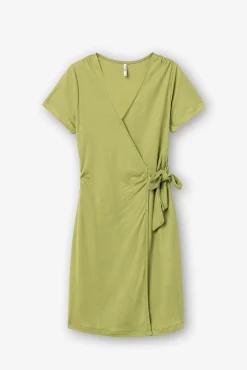 Tiffosi Vestido Cruzado Con Lazo Verde Clearance