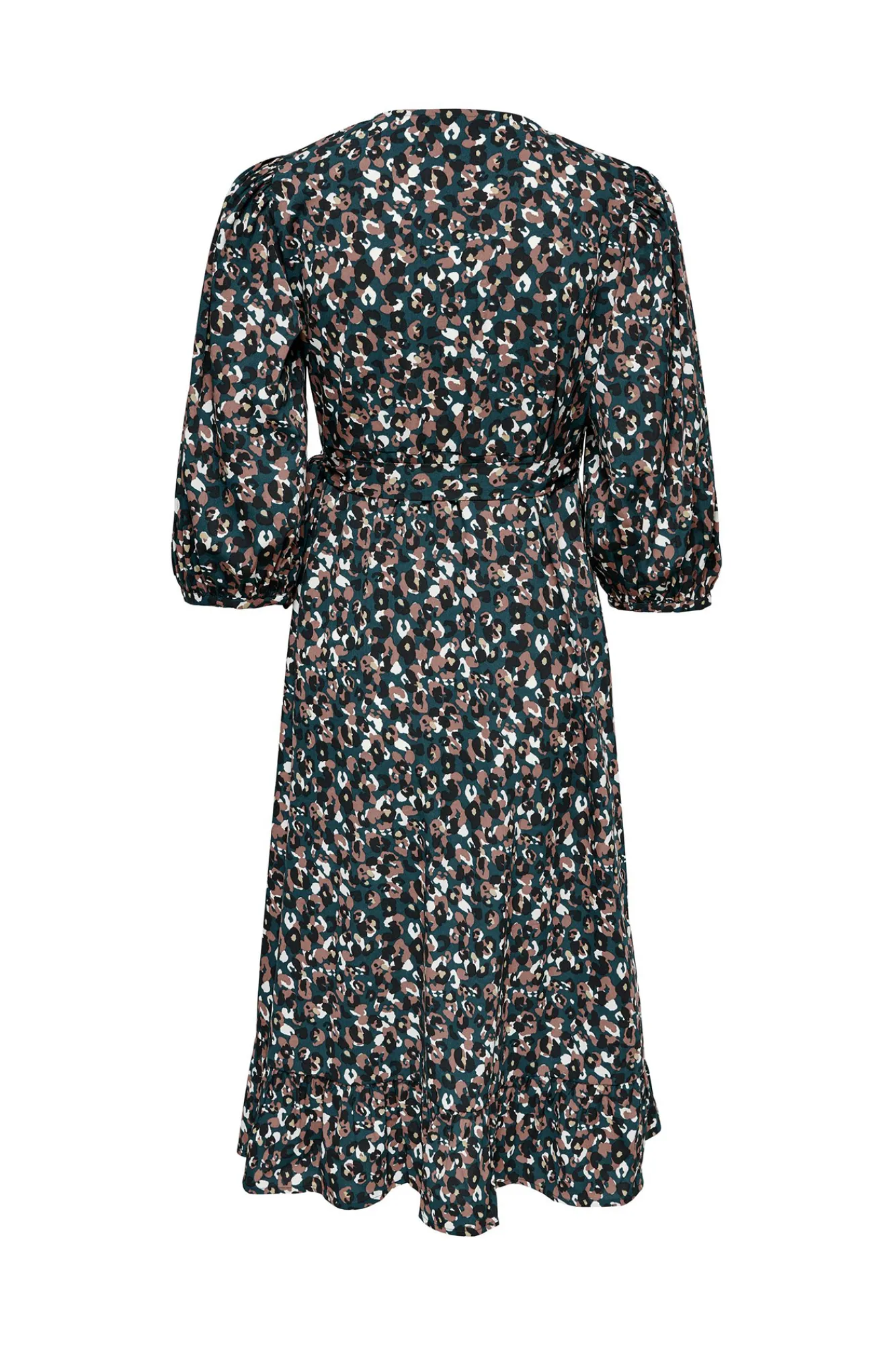 Only Vestido Cruzado Midi Navy Clearance