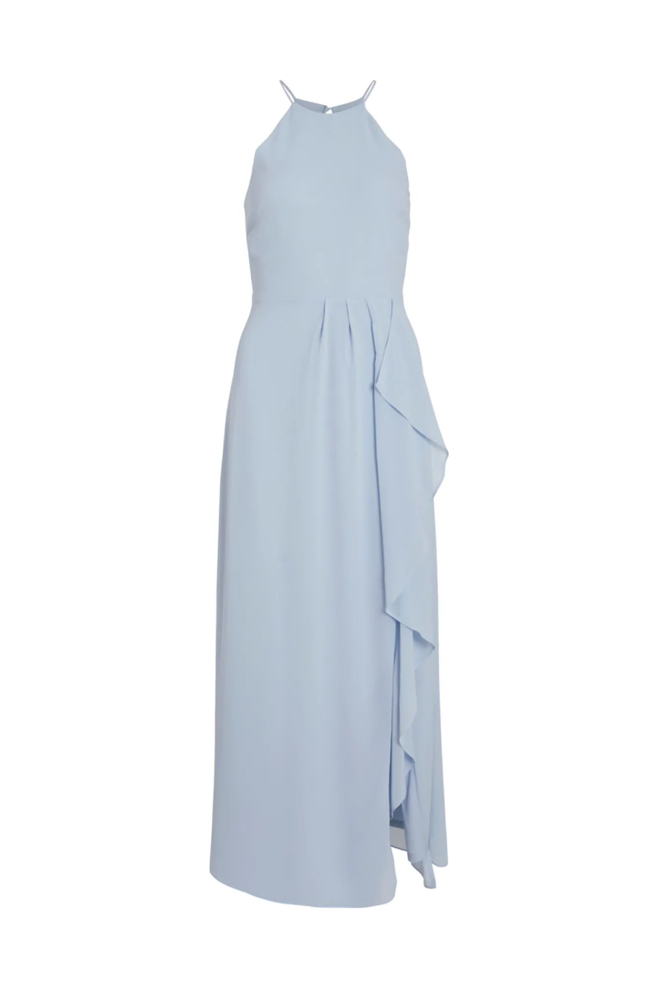 Vila Vestido Cuello Halter Azul