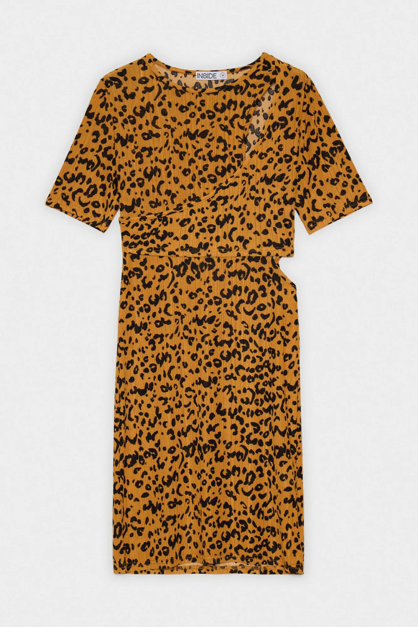 Inside Vestido Cut Out Estampado Marron Best