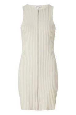 Calvin Klein Vestido De Canale Marron Discount
