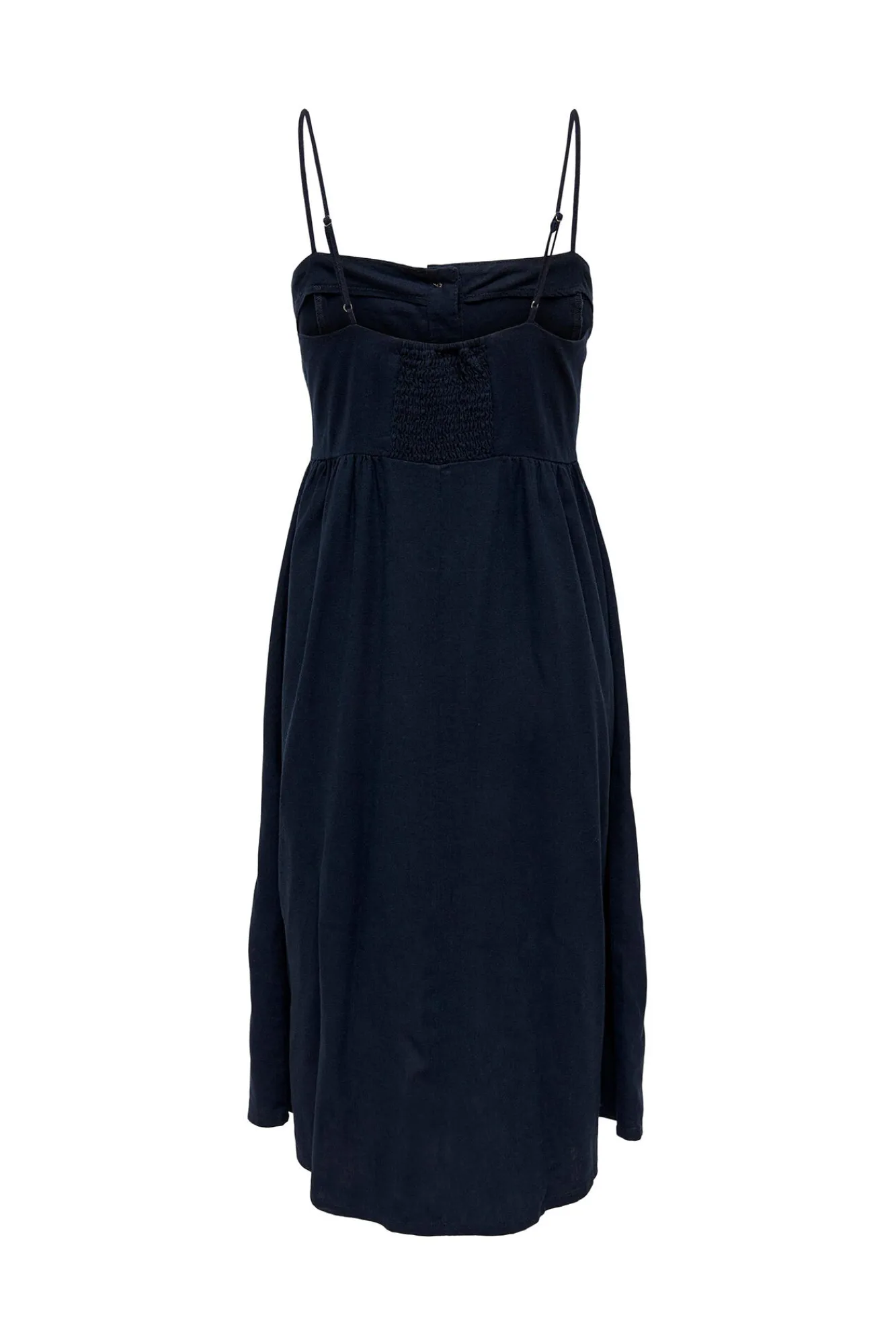 JDY Vestido De Lino Midi Gris Oscuro Clearance