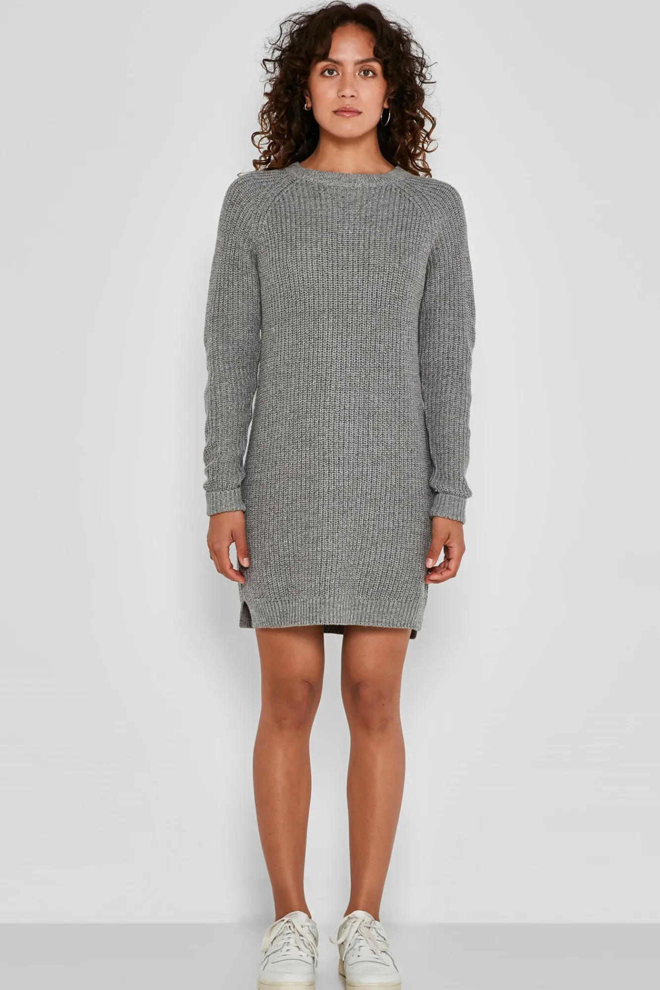 Noisy May Vestido De Punto Gris Medio Sale