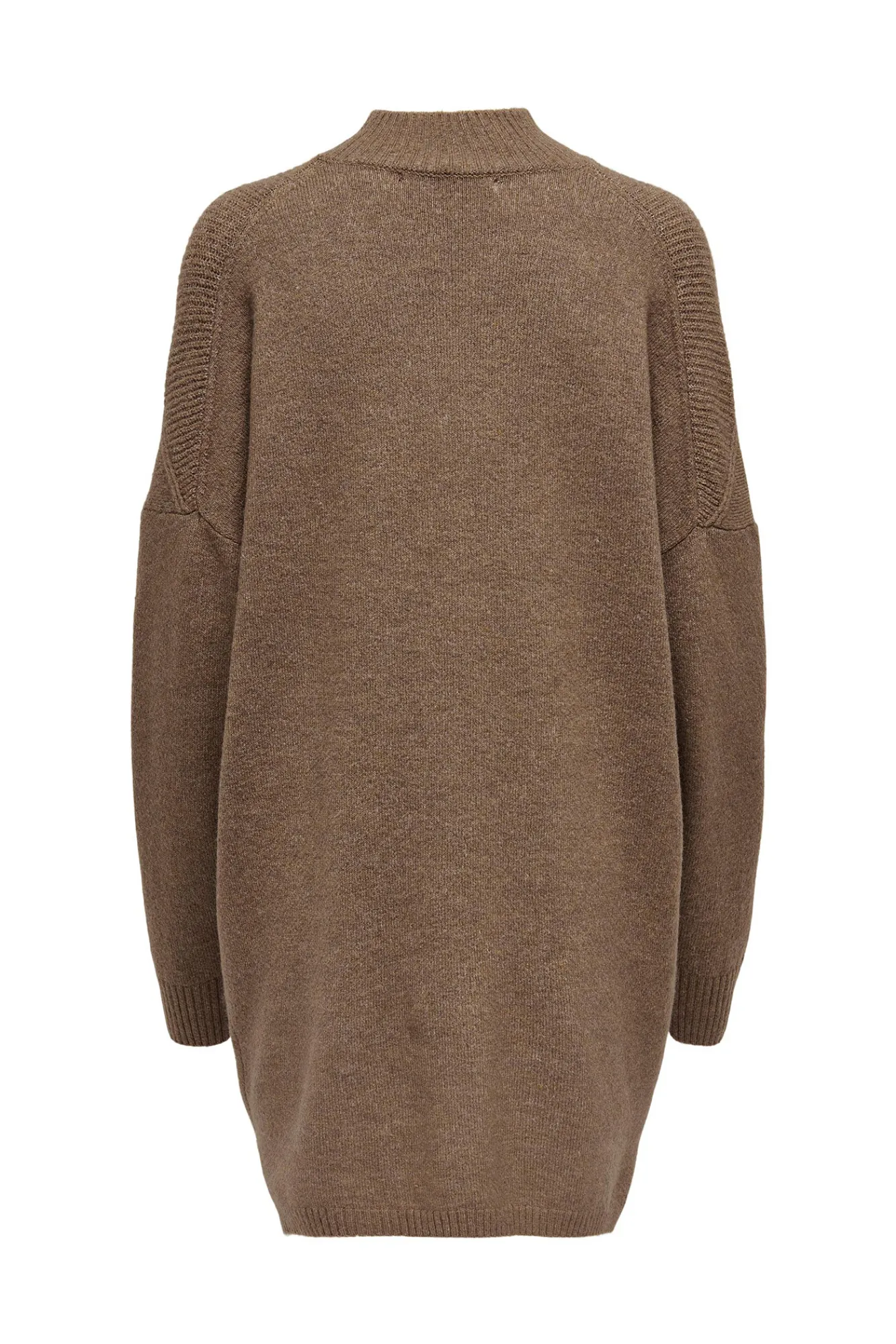 Only Vestido De Punto Cuello Perkins Tostado Clearance