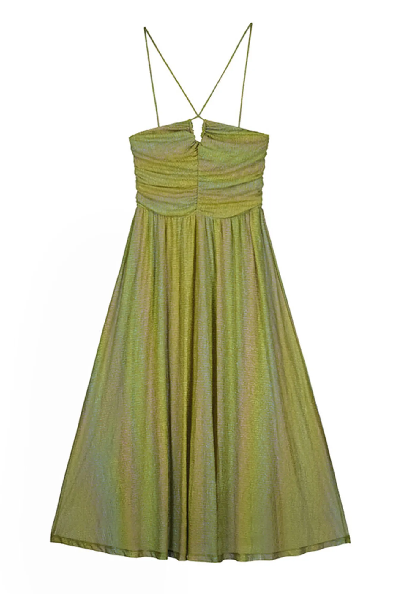 Slowlove Vestido De Punto Halter Turquesa Discount