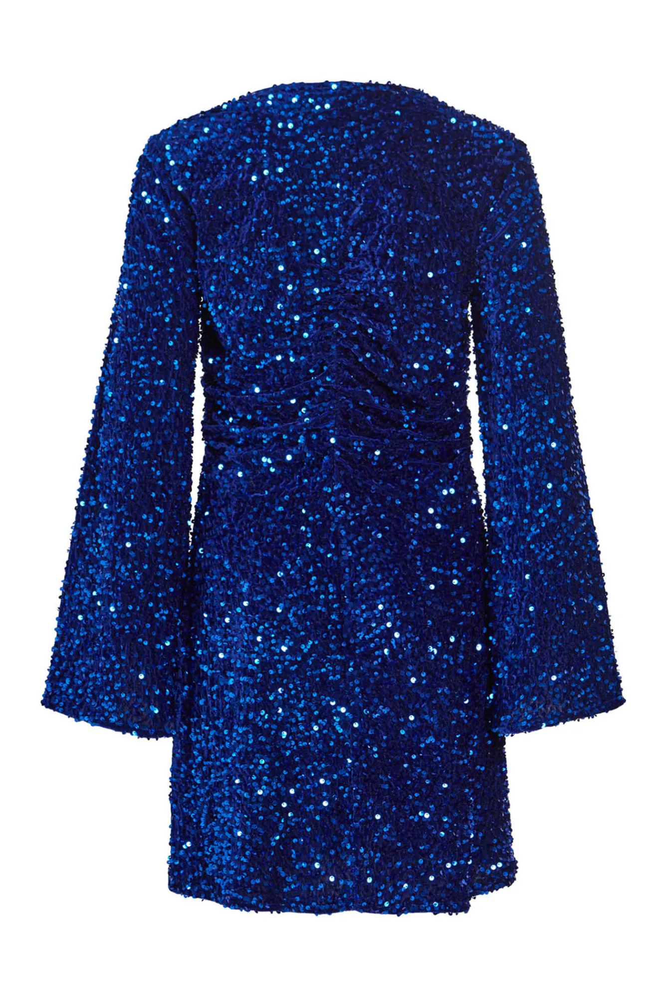 Vila Vestido De Terciopelo Con Lentejuelas Azul Marino Hot
