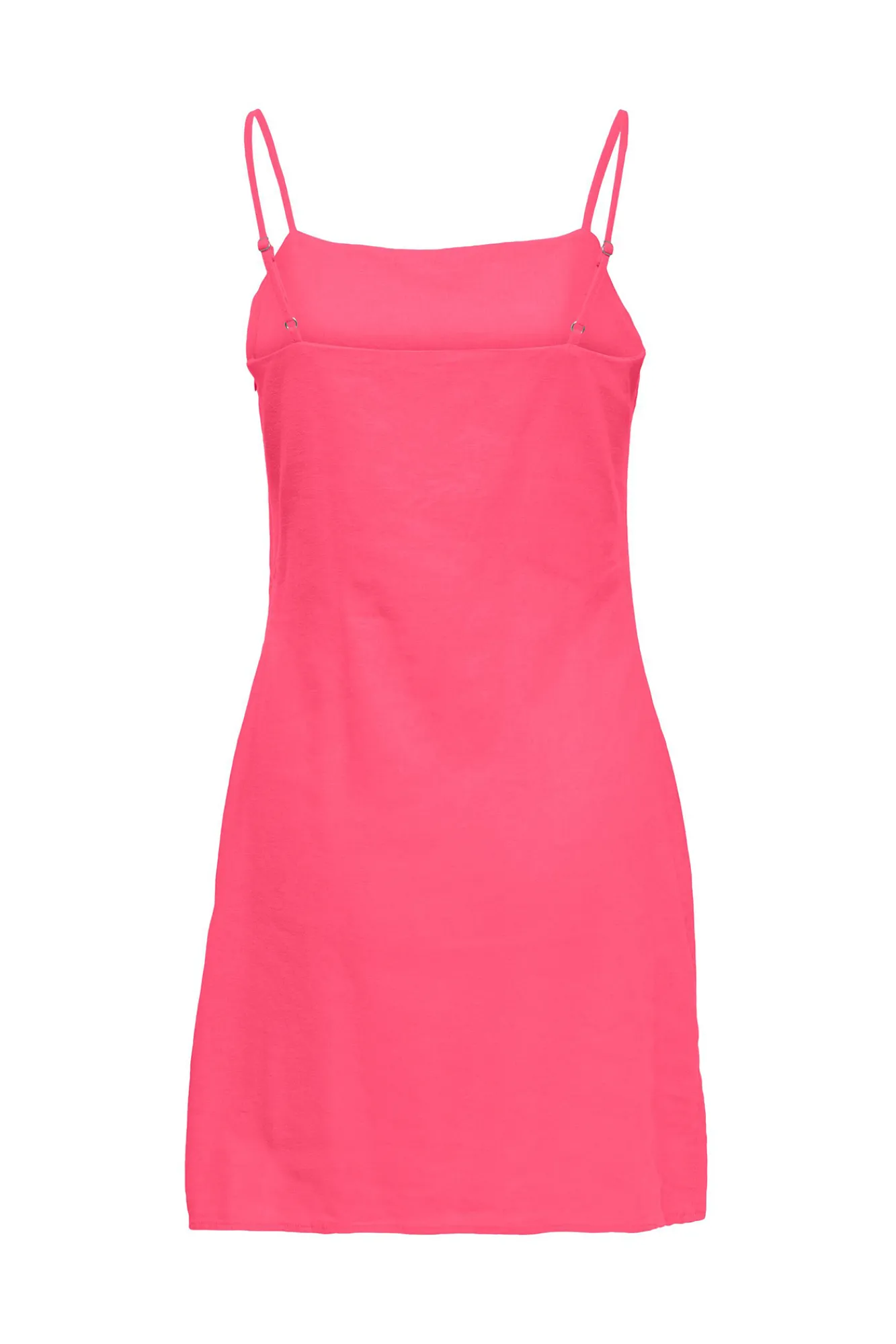 Only Vestido De Tirantes Con Lino Rosa