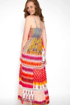 Brave Soul Vestido De Tirantes Con Print Multicolor Outlet