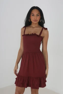 Brave Soul Vestido De Tirantes Y Cuerpo Nido De Abeja Azul Claro Clearance