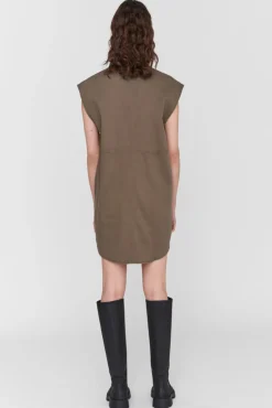 Noisy May Vestido Denim Kaki Oscuro Best