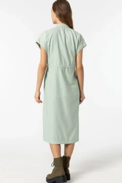 Tiffosi Vestido Efecto Piel De Melocoton Verde