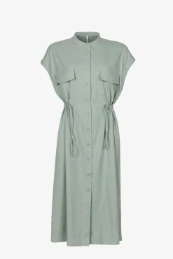Tiffosi Vestido Efecto Piel De Melocoton Verde