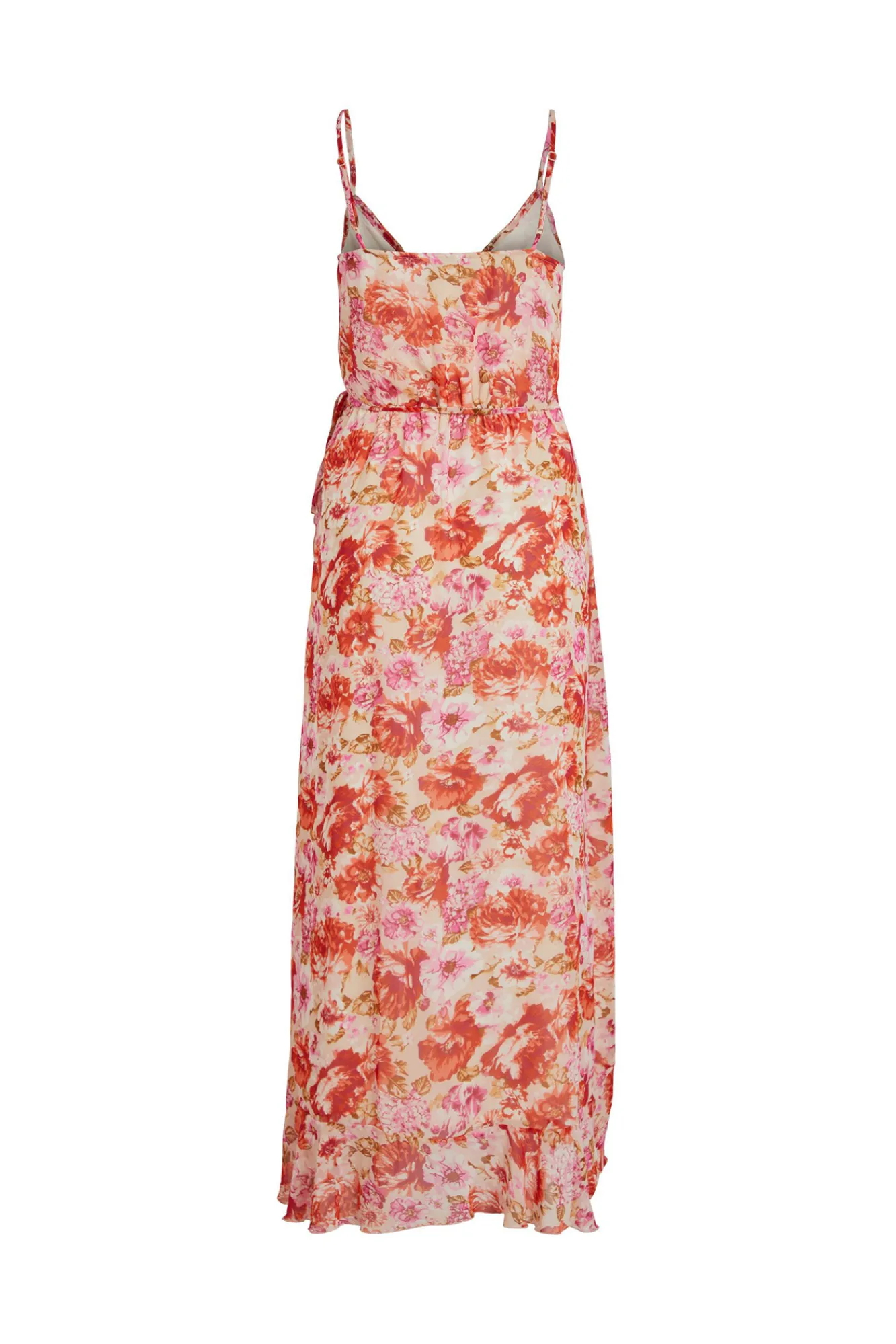 Vila Vestido Envolvente De Tirantes Gris Hot