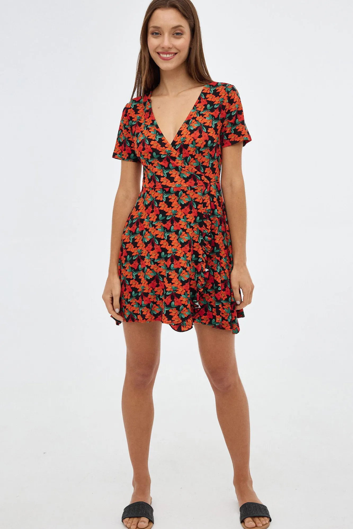 Inside Vestido Estampado Floral Beige Online