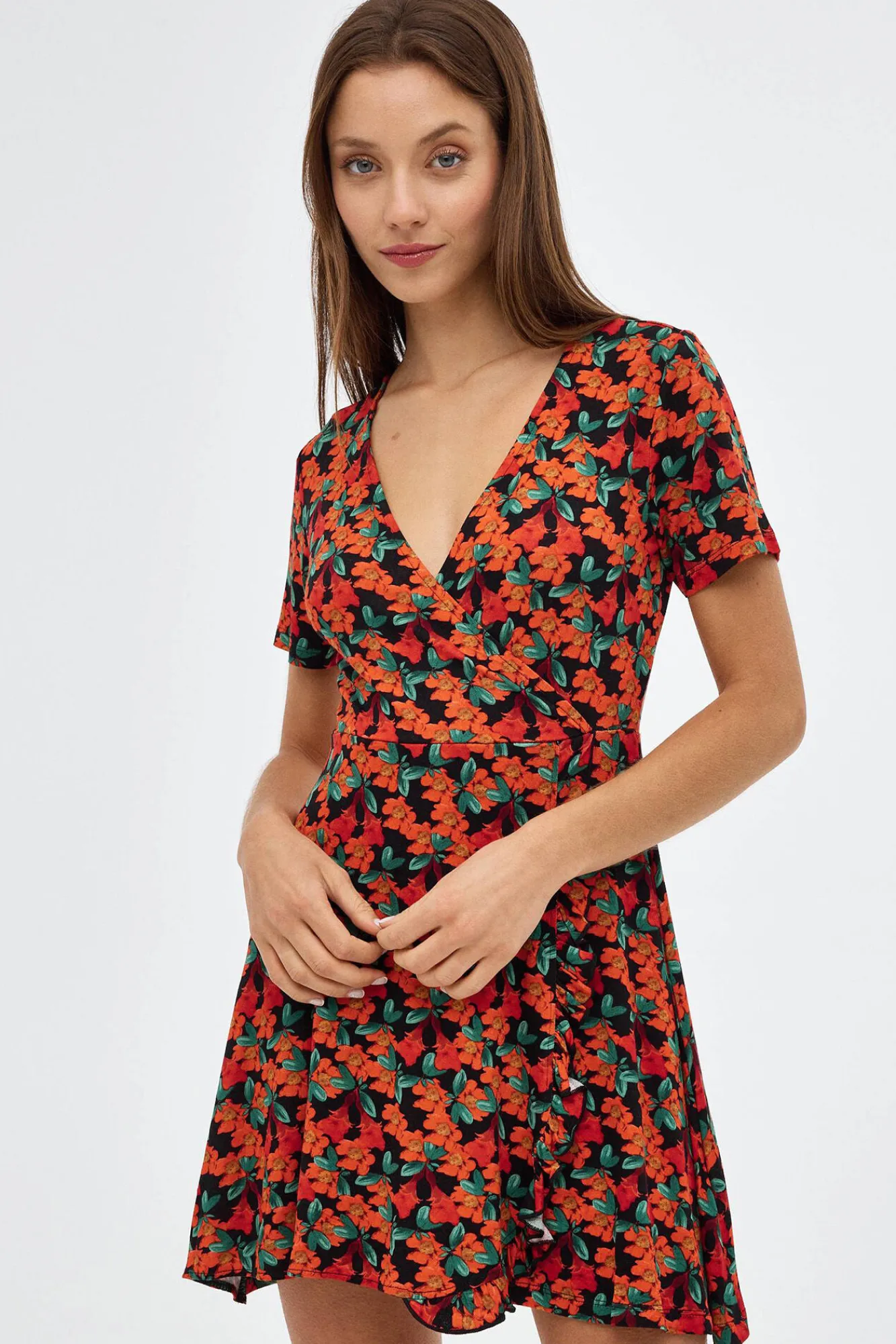 Inside Vestido Estampado Floral Beige Online