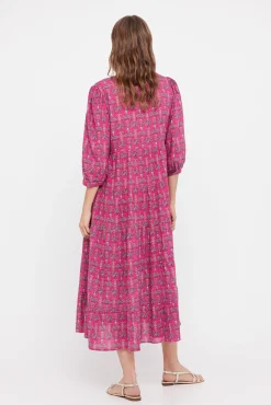 Cortefiel Vestido Estampado Flores Multicolor Clearance